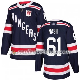 Adidas Maillot de Hockey New York Rangers Rick Nash 61 2017-2018 Bleu Marine Winter Classic Authentic - Homme